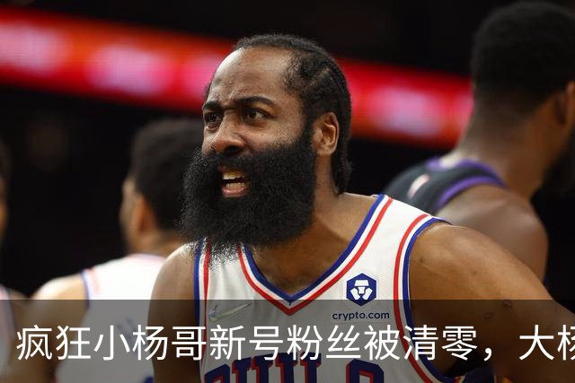 疯狂小杨哥新号粉丝被清零，大杨哥新号粉丝跌至2.6万！此前注销亿级旧账号